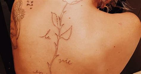 la vie en rose tattoo|lady gaga rose tattoo.